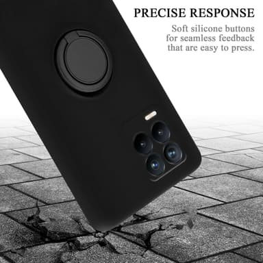 Deksel Realme 8 4G / 8 PRO Ring Case (svart)