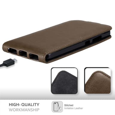 Honor 7 deksel flip cover (brun)
