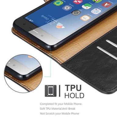 ZTE Blade L7 lommebokdeksel etui (svart)