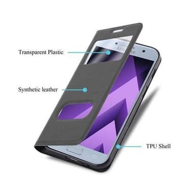 Samsung Galaxy A5 2017 lommebokdeksel cover (svart)