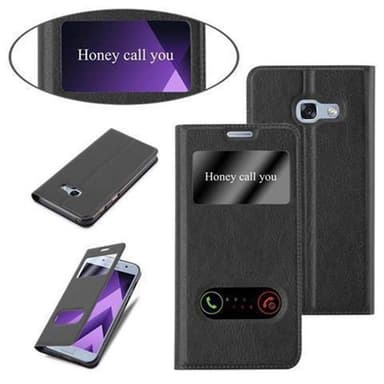 Samsung Galaxy A5 2017 lommebokdeksel cover (svart)
