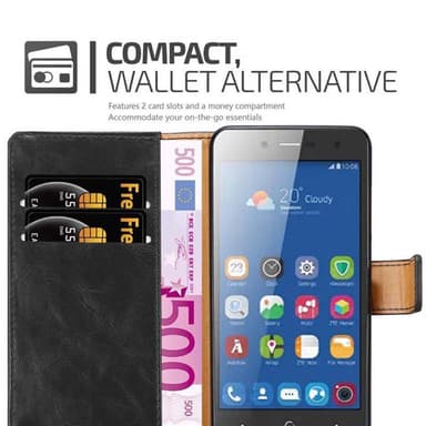 ZTE Blade L7 lommebokdeksel etui (svart)