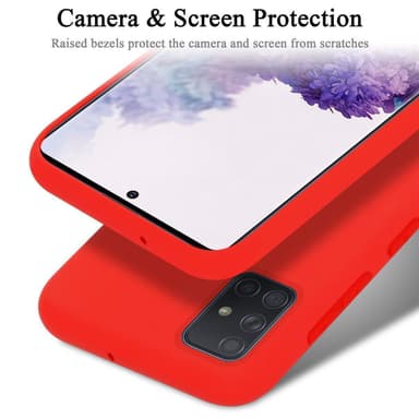 Samsung Galaxy A51 5G silikondeksel case (rød)