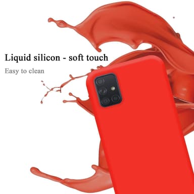 Samsung Galaxy A51 5G silikondeksel case (rød)
