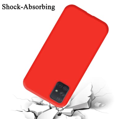 Samsung Galaxy A51 5G silikondeksel case (rød)