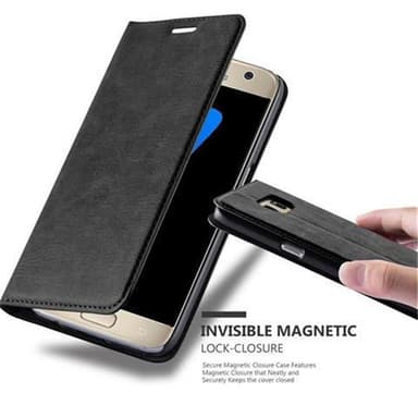 Samsung Galaxy S7 lommebokdeksel case (svart)
