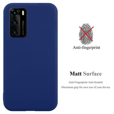 Deksel Huawei P40 Silikon cover (blå)
