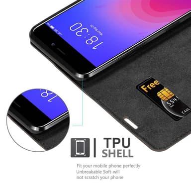 MEIZU M6 lommebokdeksel case (brun)