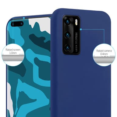 Deksel Huawei P40 Silikon cover (blå)
