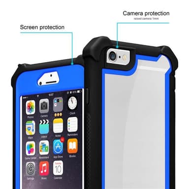 iPhone 6 PLUS / 6S PLUS Deksel Case Cover (svart)