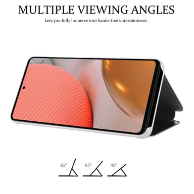Samsung Galaxy A72 4G / 5G lommebokdeksel etui (sølv)