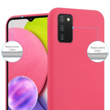 Deksel Samsung Galaxy A03s Silikon cover (rød)