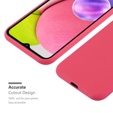 Deksel Samsung Galaxy A03s Silikon cover (rød)