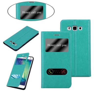 Samsung Galaxy A7 2015 lommebokdeksel cover (turkis)