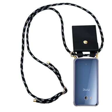 HTC OCEAN / U11 Deksel med Halskjede (svart)