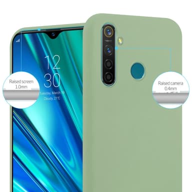 Deksel Realme 5 PRO / Realme Q Silikon cover (grønn)