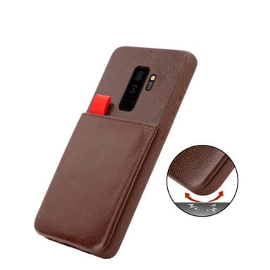 Samsung Galaxy S9 PLUS Deksel Kunstskinn (brun)
