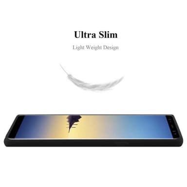 Deksel Samsung Galaxy NOTE 8 Silikon cover (svart)