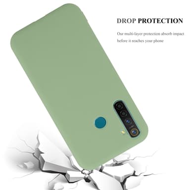 Deksel Realme 5 PRO / Realme Q Silikon cover (grønn)