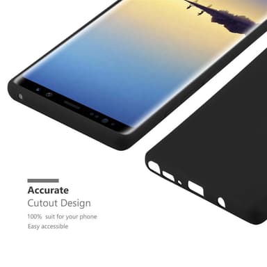 Deksel Samsung Galaxy NOTE 8 Silikon cover (svart)