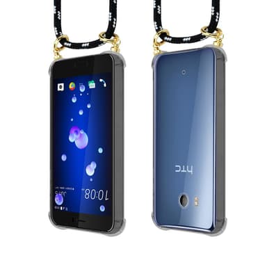 HTC OCEAN / U11 Deksel med Halskjede (svart)
