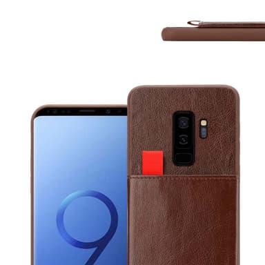 Samsung Galaxy S9 PLUS Deksel Kunstskinn (brun)