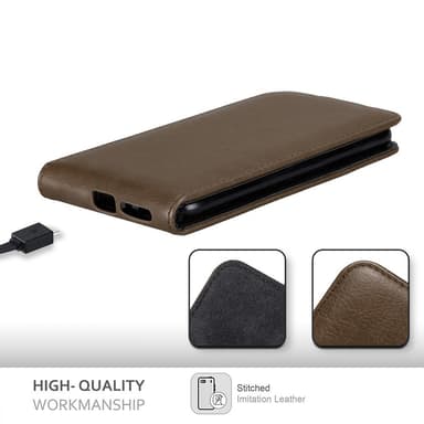 Sony Xperia L2 deksel flip cover (brun)