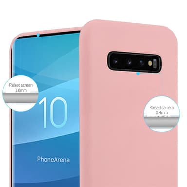 Deksel Samsung Galaxy S10 4G Silikon cover (rosa)
