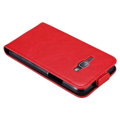 Samsung Galaxy J1 2016 deksel flip cover (rød)