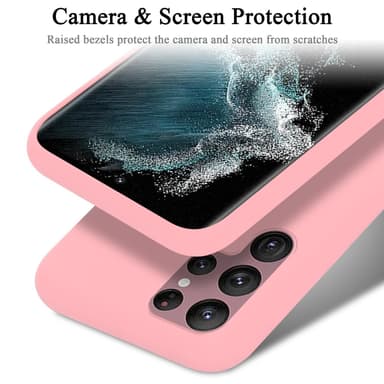 Samsung Galaxy S22 ULTRA silikondeksel case (rosa)