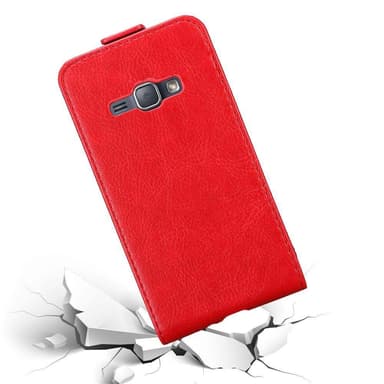 Samsung Galaxy J1 2016 deksel flip cover (rød)