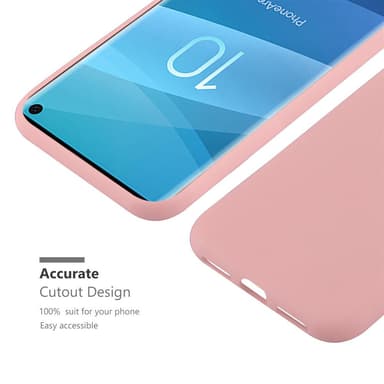 Deksel Samsung Galaxy S10 4G Silikon cover (rosa)