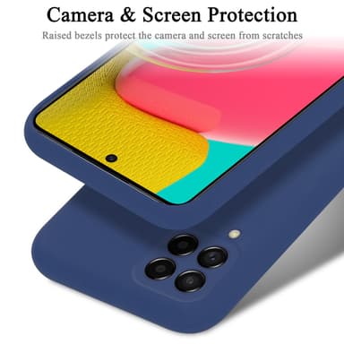 Samsung Galaxy M53 5G silikondeksel case (blå)