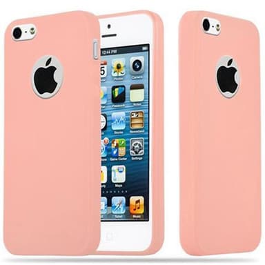 Deksel iPhone 5 / 5S / SE 2016 Silikon cover (rosa)