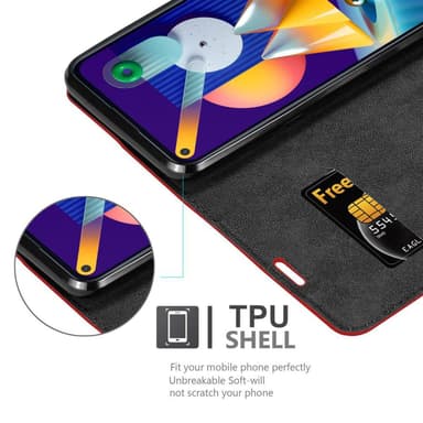 Samsung Galaxy A11 / M11 lommebokdeksel case (rød)
