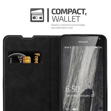 Nokia Lumia 650 Deksel Case Cover (svart)