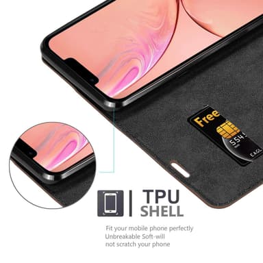 iPhone 13 lommebokdeksel case (brun)
