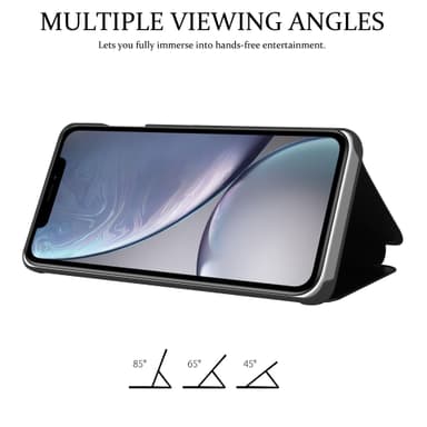 iPhone XR lommebokdeksel etui (svart)