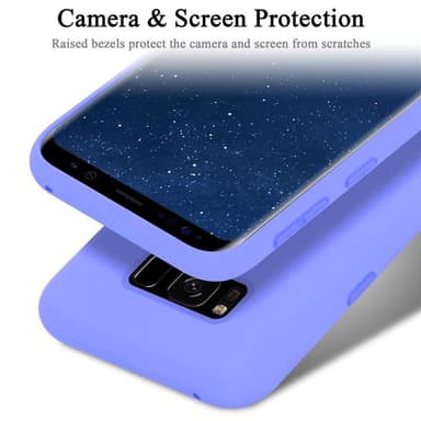 Samsung Galaxy S8 silikondeksel case (lilla)