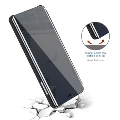iPhone XR lommebokdeksel etui (svart)
