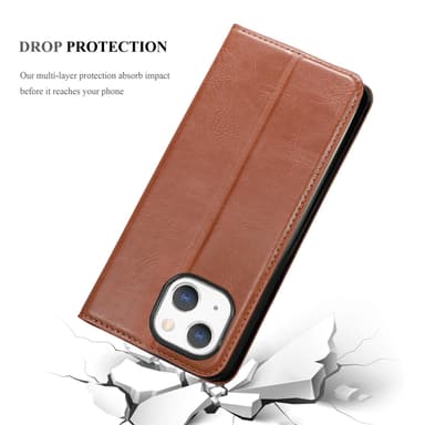 iPhone 13 lommebokdeksel case (brun)