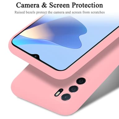 Oppo A16s / A54s silikondeksel case (rosa)