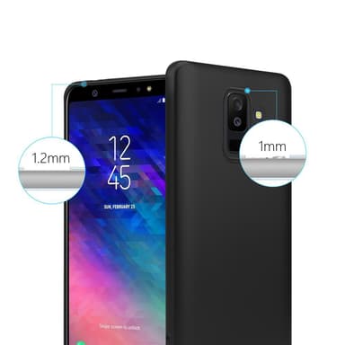 Deksel Samsung Galaxy A6 PLUS 2018 Case Cover (svart)