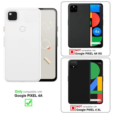 Google PIXEL 4A Skjermbeskytter Skärmskydd (svart)