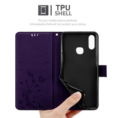 Samsung Galaxy A10s / M01s lommebokdeksel Blomster