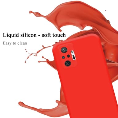 Xiaomi RedMi NOTE 10 PRO silikondeksel case (rød)