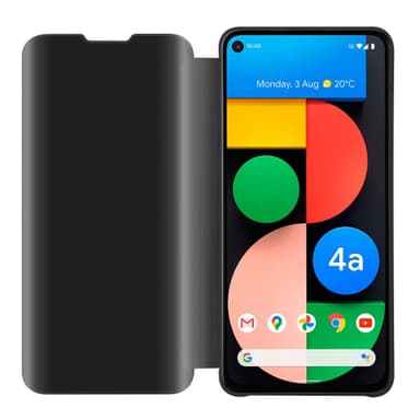 Google PIXEL 4A lommebokdeksel etui (svart)