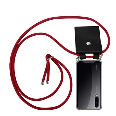 Huawei P30 Deksel med Halskjede (rød)