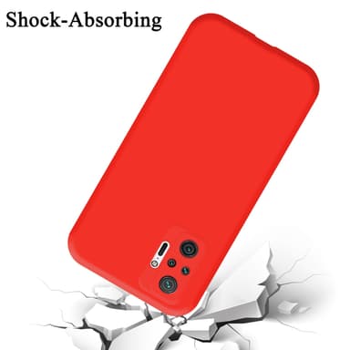 Xiaomi RedMi NOTE 10 PRO silikondeksel case (rød)