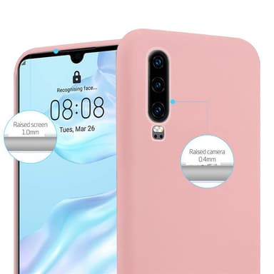 Deksel Huawei P30 Silikon cover (rosa)